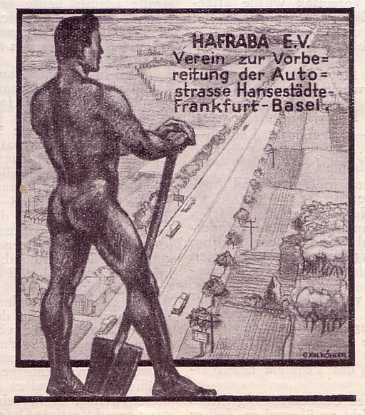 Werbung des HAFRABA-Vereins
(Quelle: Mitteilungsblatt 2 (1929), Nr. 9, S. 1)